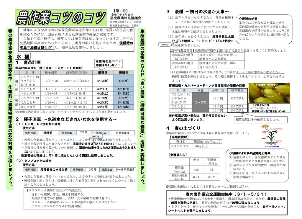 thumbnail of R7.03.13農作業コツのコツ【第１号】
