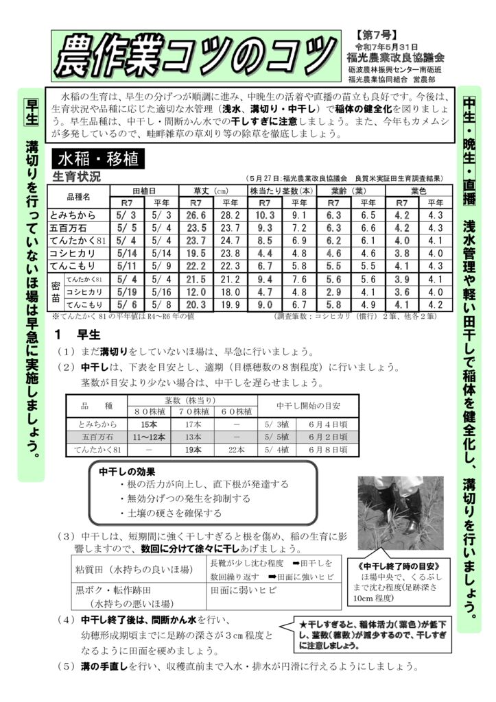 thumbnail of R7.05.29農作業コツのコツ【第７号】