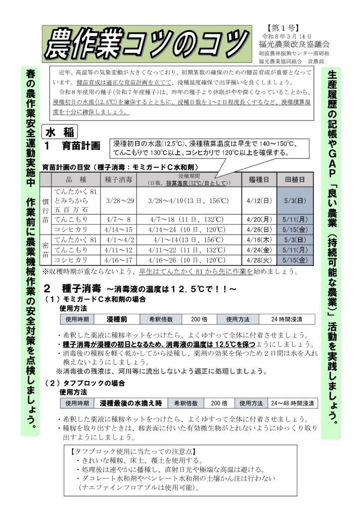 thumbnail of 農作業コツのコツ【第1号】